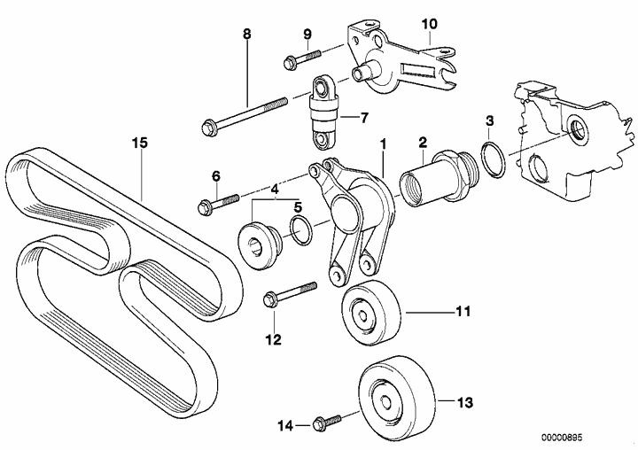 Courroies accessoires P38 Diesel 152089213017981